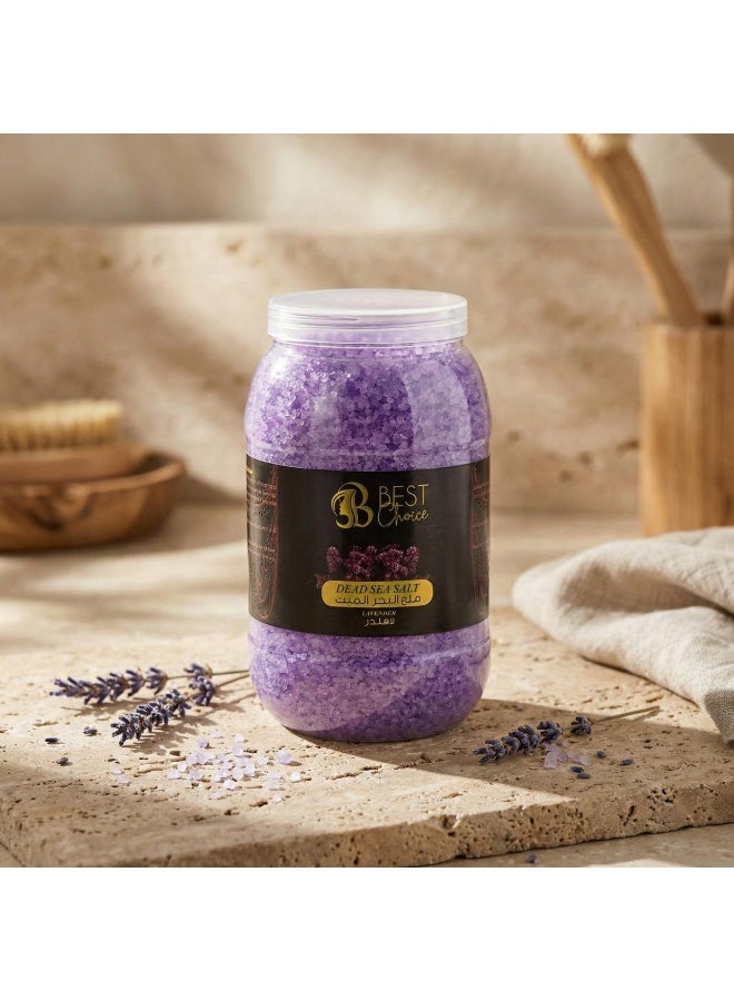 Best Choice Dead Sea Salt Premium Natural Bath Salt 5Kg Jar for Skin Body Hair Care and Relaxation - Lavender - Image 4
